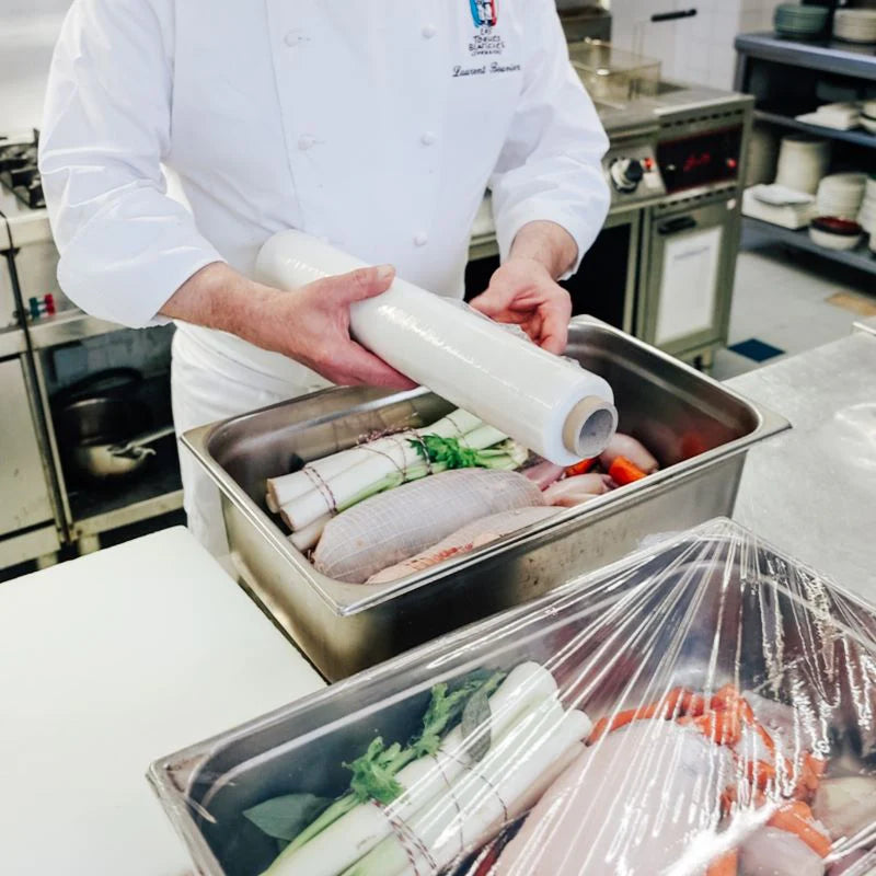 FOOD STRETCH® COMPOSTABLE - FILM ÉTIRABLE ALIMENTAIRE - Carton de 4
