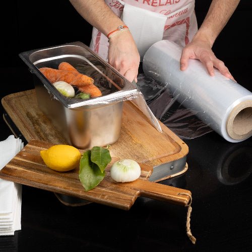 Film alimentaire recyclable Food Stretch® – 30 cm et 45 cm × 300 m - Biowels® Suisse