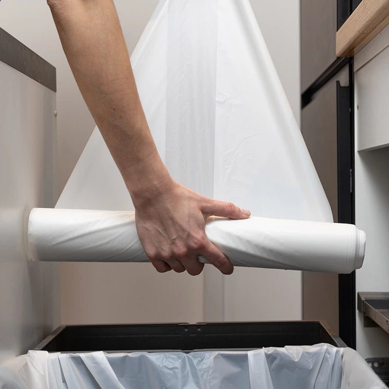 SAC POUBELLE COMPOSTABLE 130L HAUTE RÉSISTANCE - PAR 100 - Biowels® Suisse